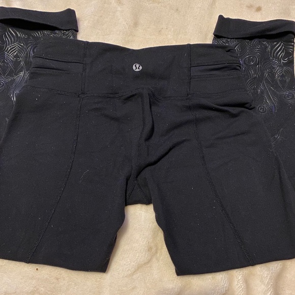 Lululemon peacock crop pants black size 4 - Picture 5 of 7
